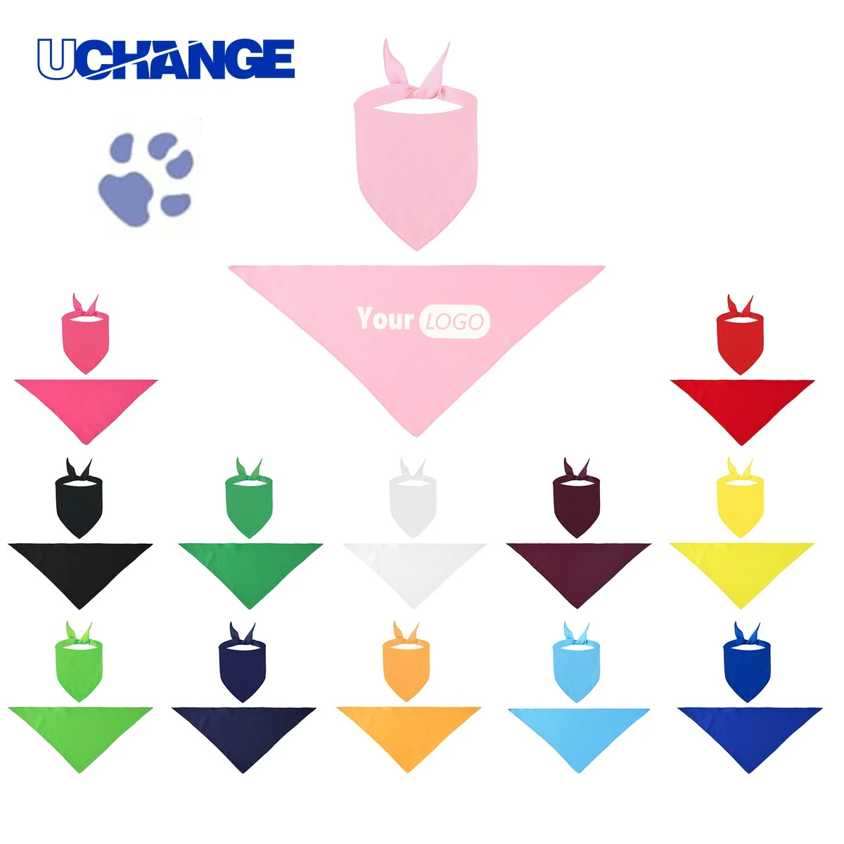 Polyester Pet Bandana for Daily Wear and Grooming 1