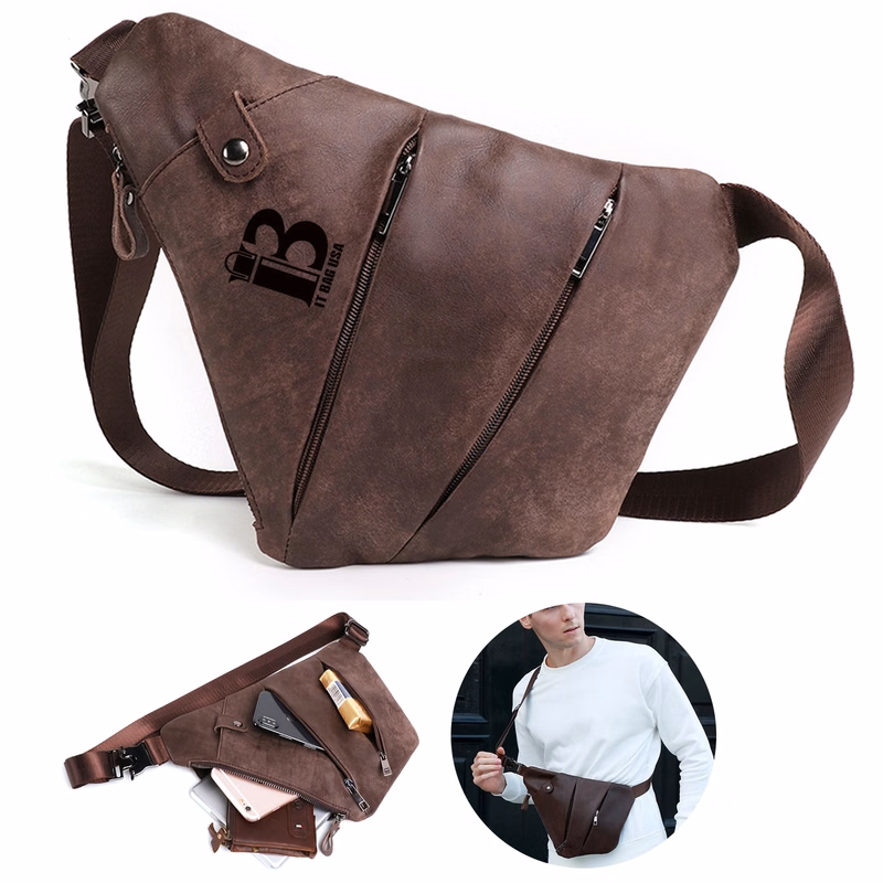Genuine Leather Shoulder Backpack