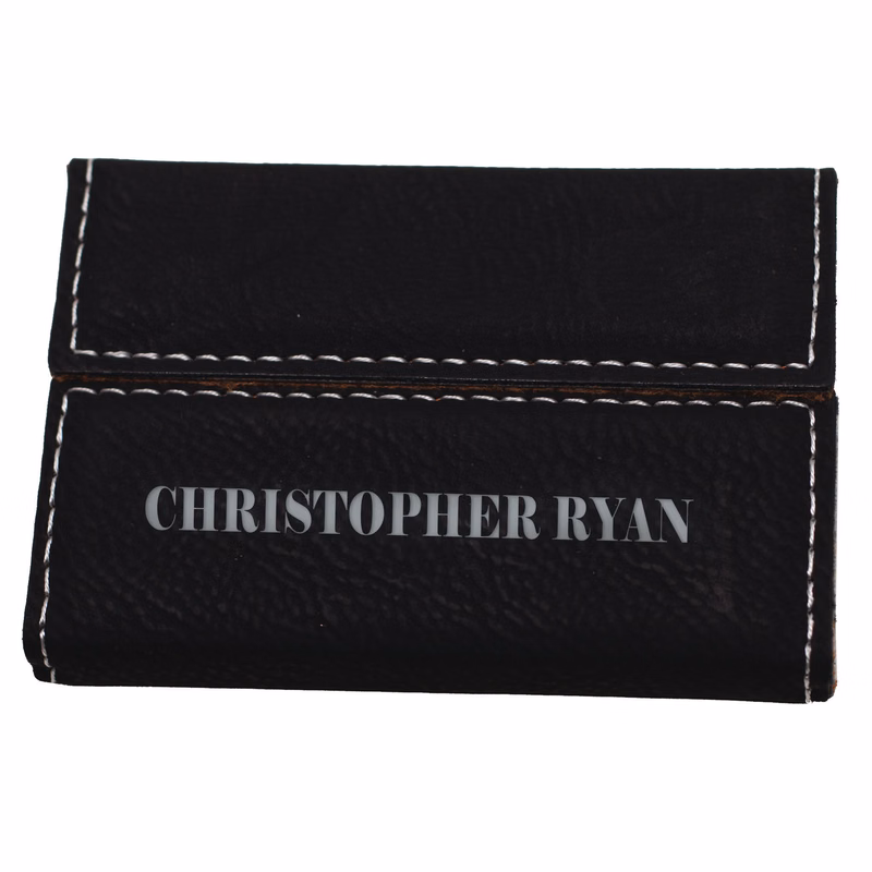 Black Leatherette Business Card Case