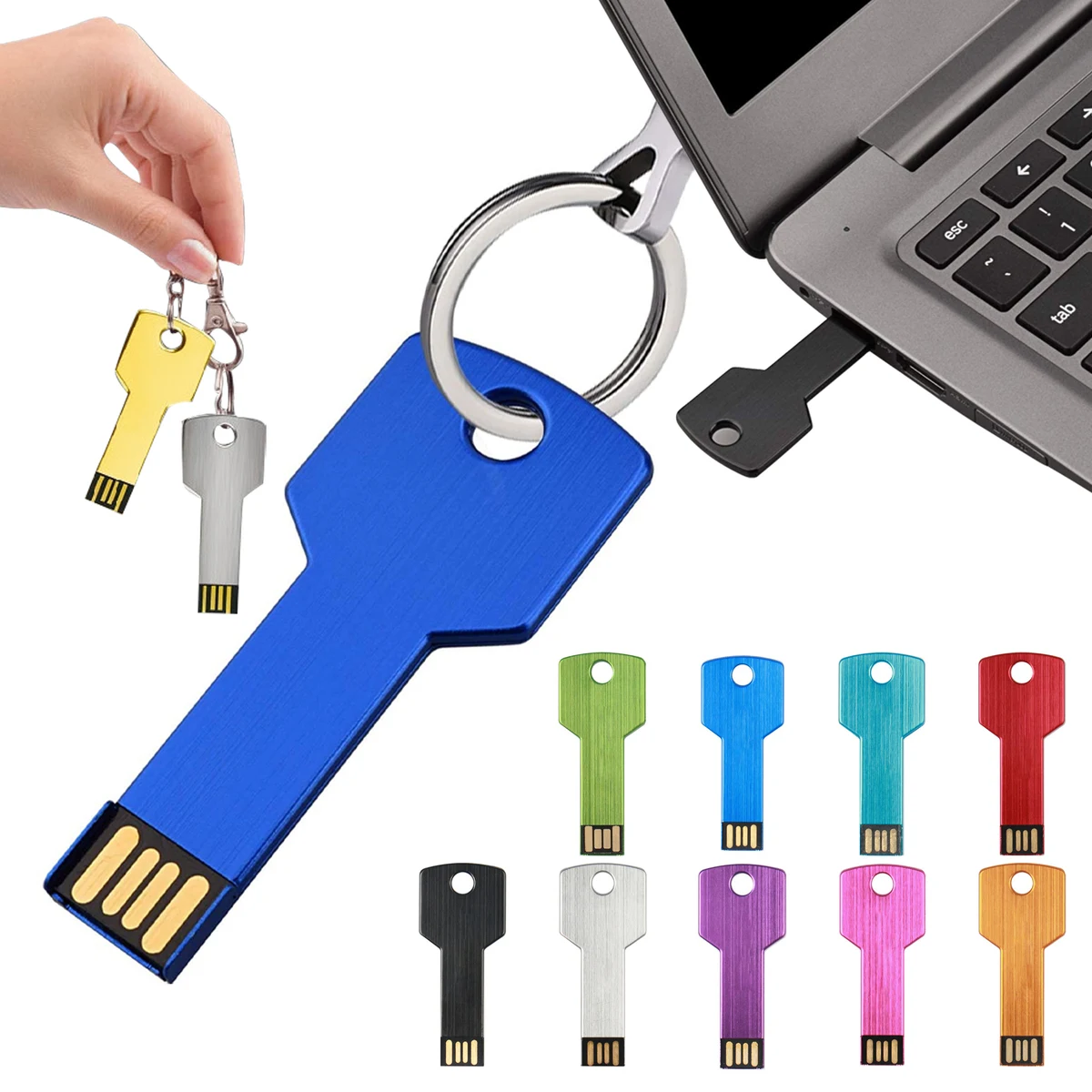 Colorful Key Shape USB Flash Drive 1