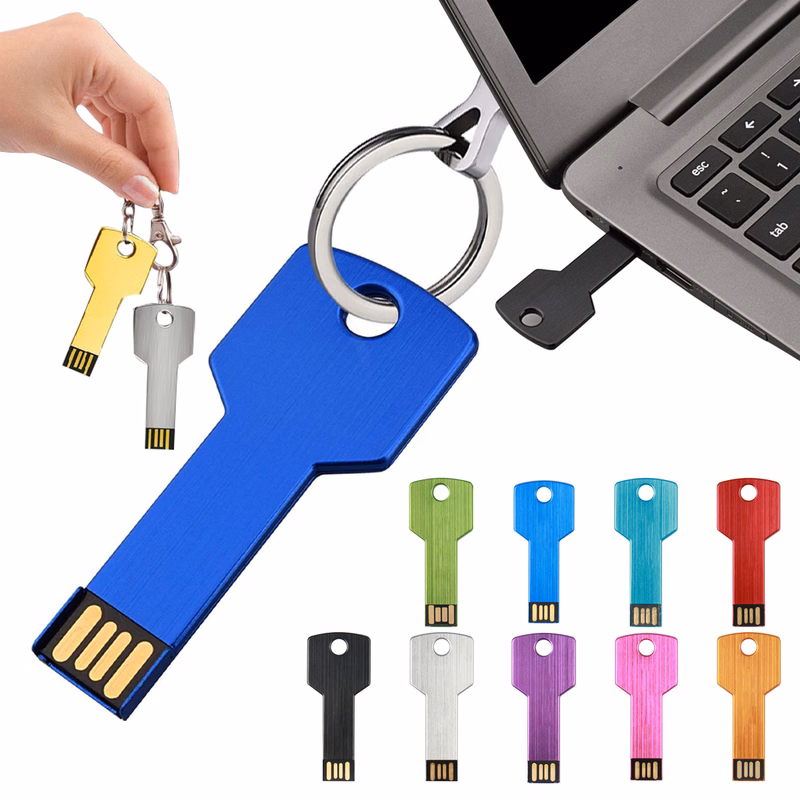 Colorful Key Shape USB Flash Drive