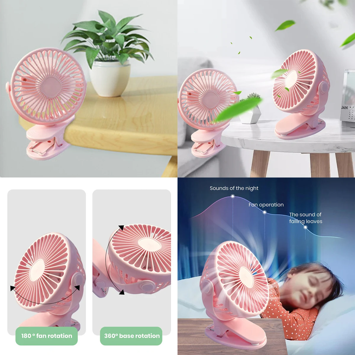 Clip on Fan with Usb 1