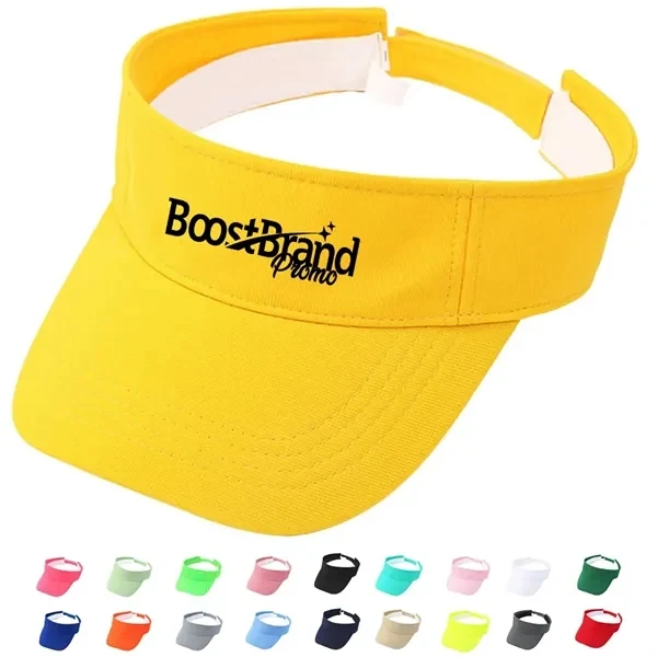 Custom Breathable Adjustable Sports Visor — Active Outdoor & Golf Promo 1
