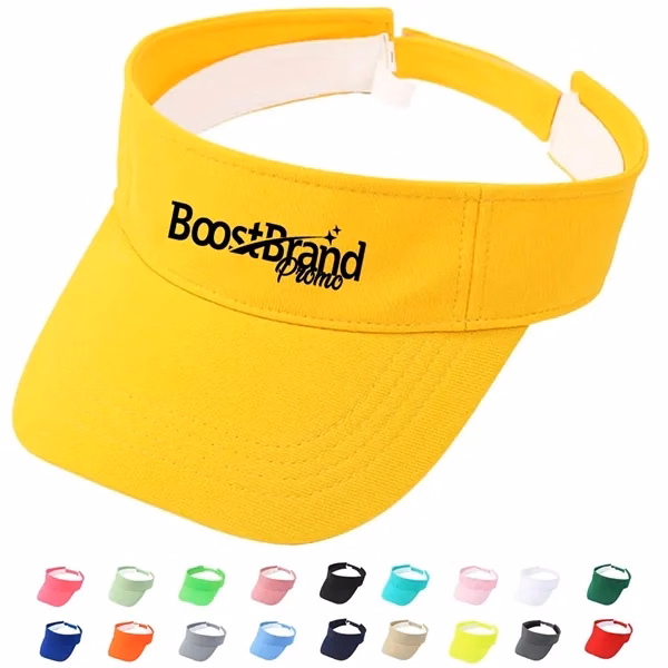 Custom Breathable Adjustable Sports Visor — Active Outdoor & Golf Promo