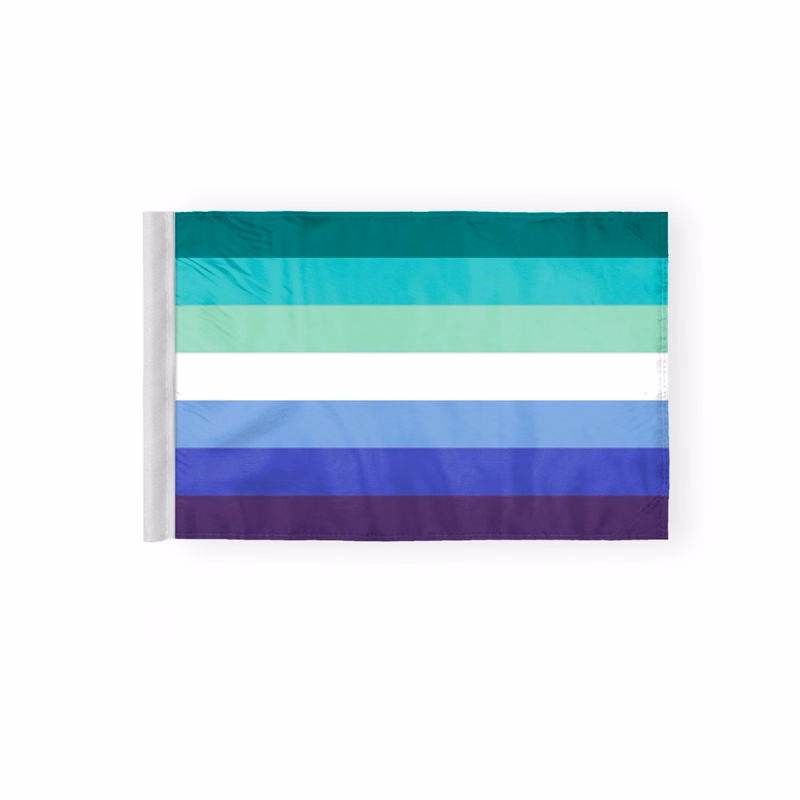 6''x9'' 2ply wPoly Gay Men Motorcycle Flag