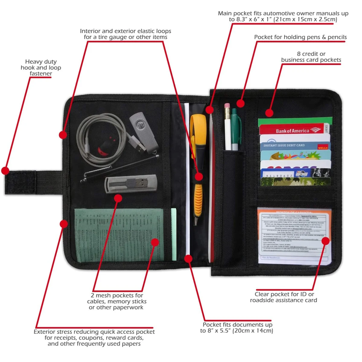 Glove Box Compartment Organizer 1