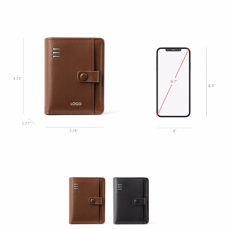 PU Zip-Around Short Wallet