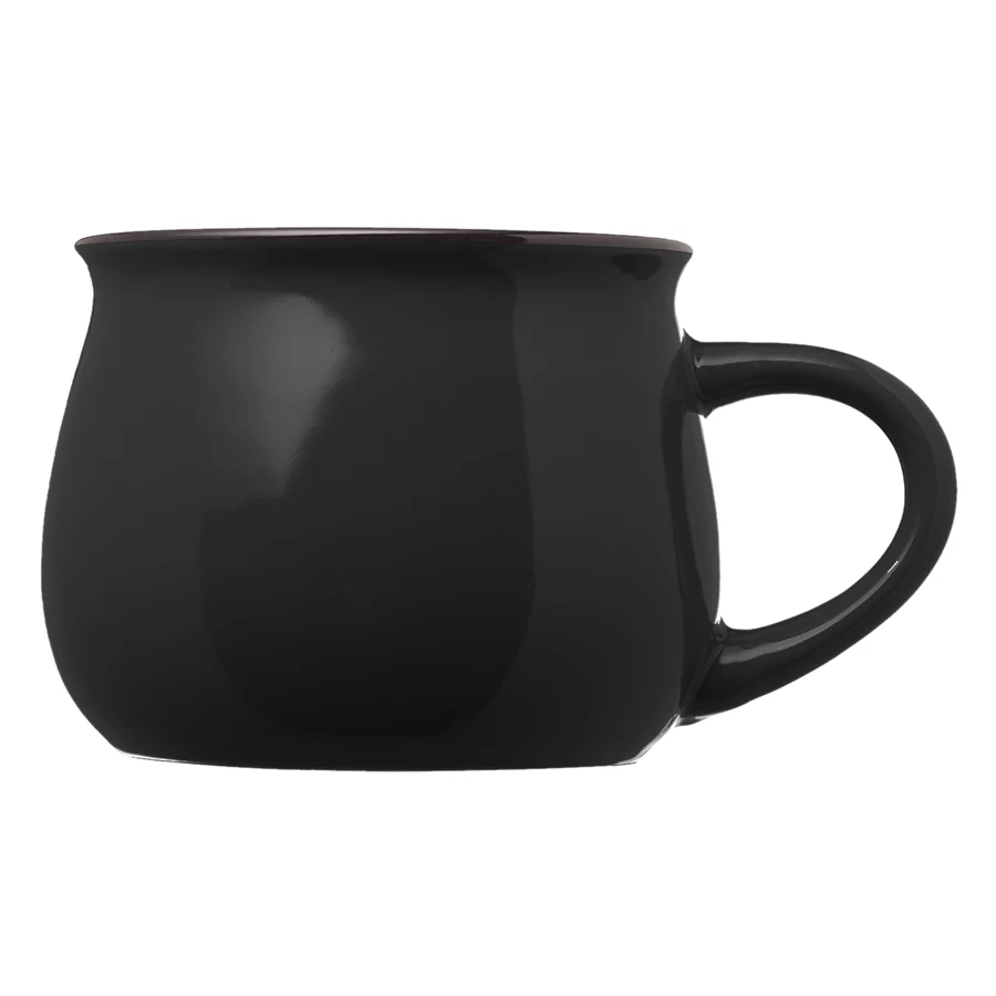 12 oz. Two-Tone Glossy Pottery Custom Coffee Mug 1