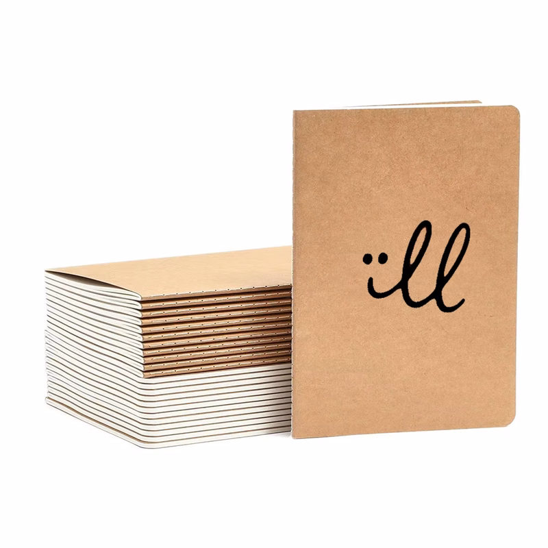 A5 Notebook with Thick Kraft Cover