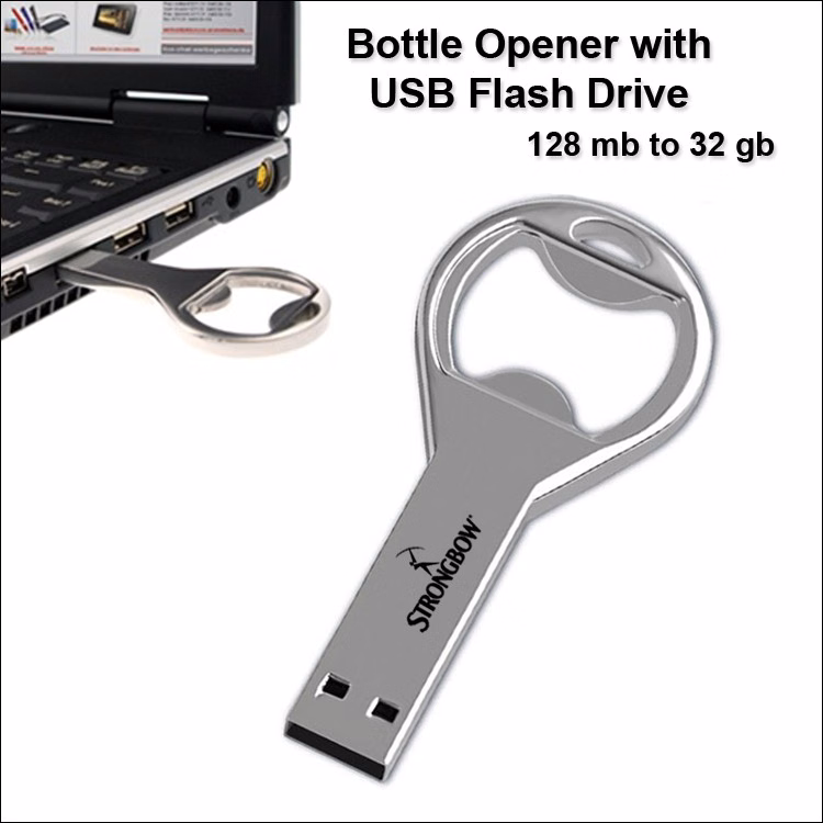 Bottle Opener Flash Drive / USB - 1 GB Memory