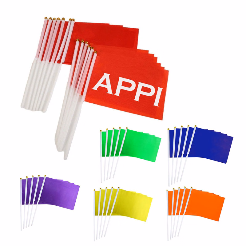 Custom Hand Held Stick Flags