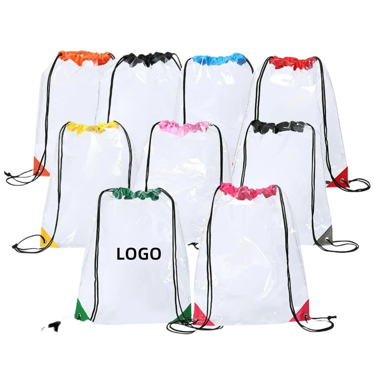 Waterproof PVC Clear Drawstring Bag 1