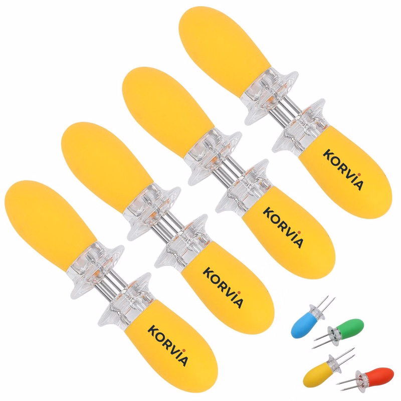 8-Pack Colorful Corn Holders