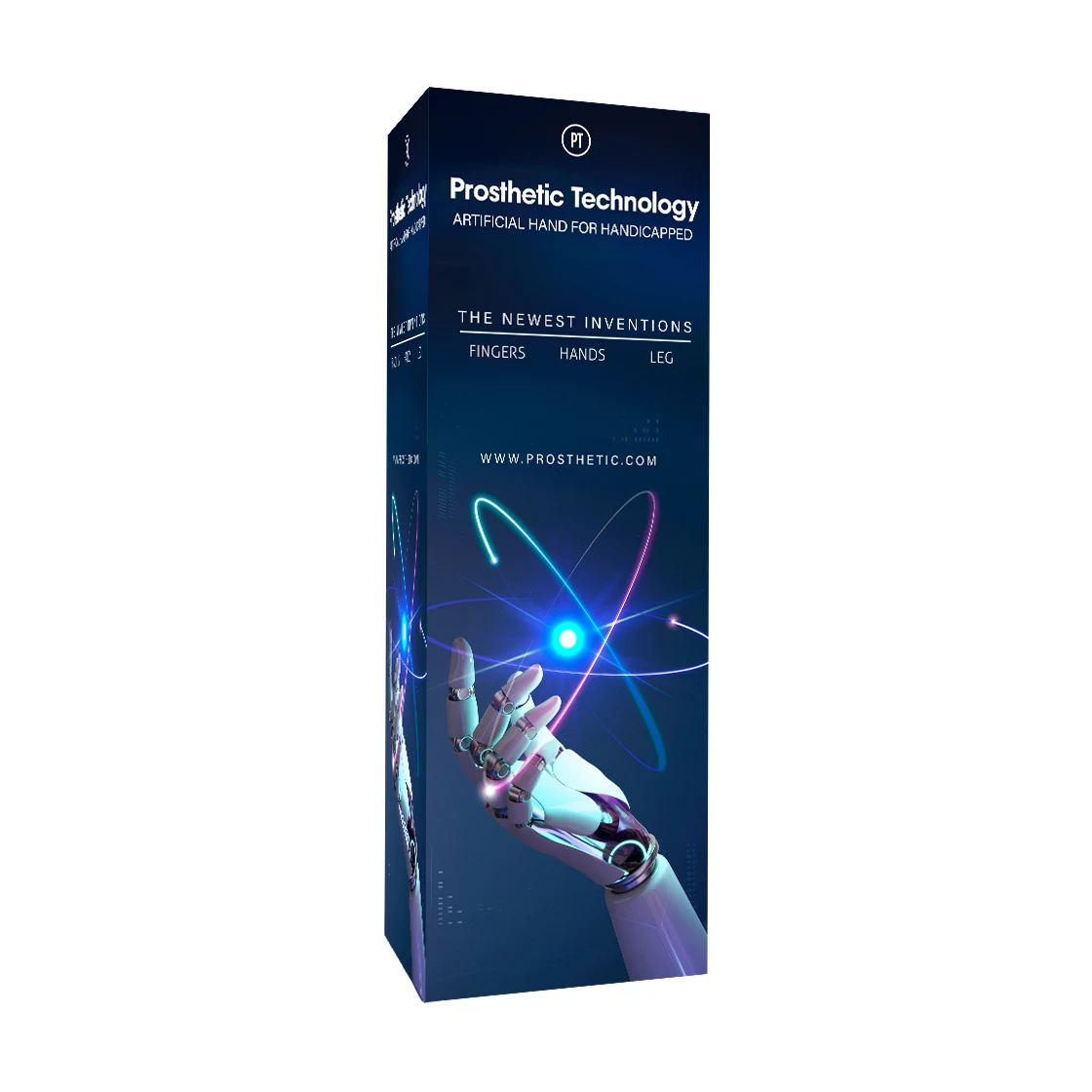 Pop Up Tower Display for Trade Show (1.6 Ft x 2.3 Ft x 6.5 Ft) 1