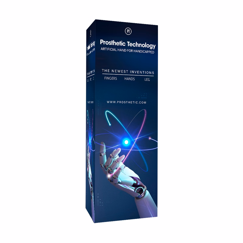 Pop Up Tower Display for Trade Show (1.6 Ft x 2.3 Ft x 6.5 Ft)