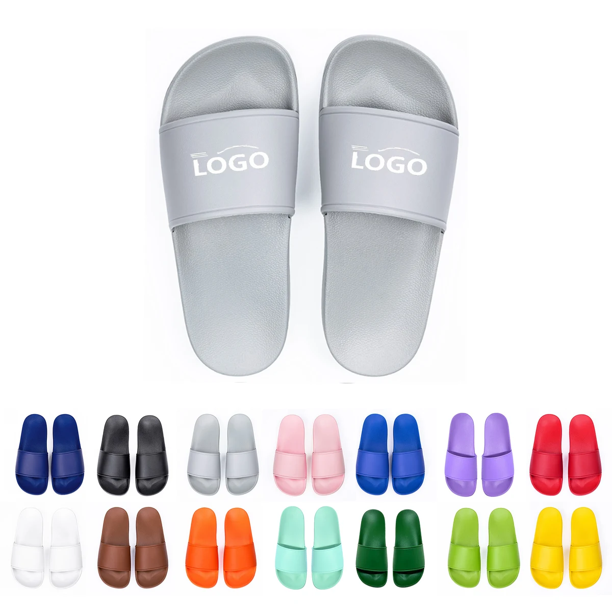 Summer PVC Slippers Non-Slip Size 10 1