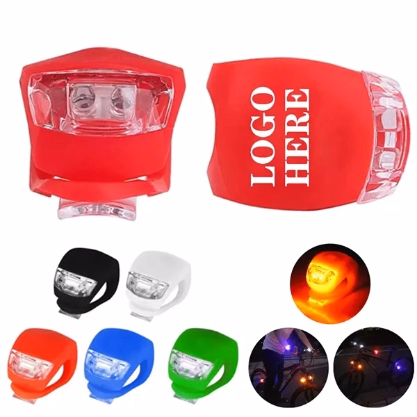Custom Silicone LED Frog Light with 3 Modes — Bike & Sports Safety Visibility
