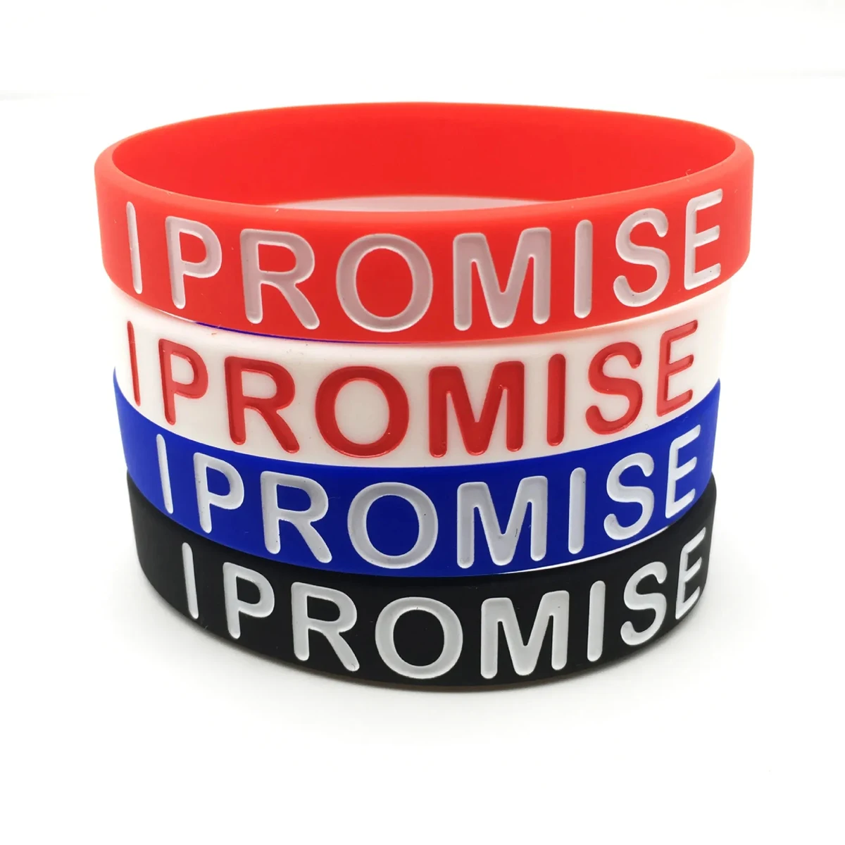 Silicone Debossed Filled Wristbands 1