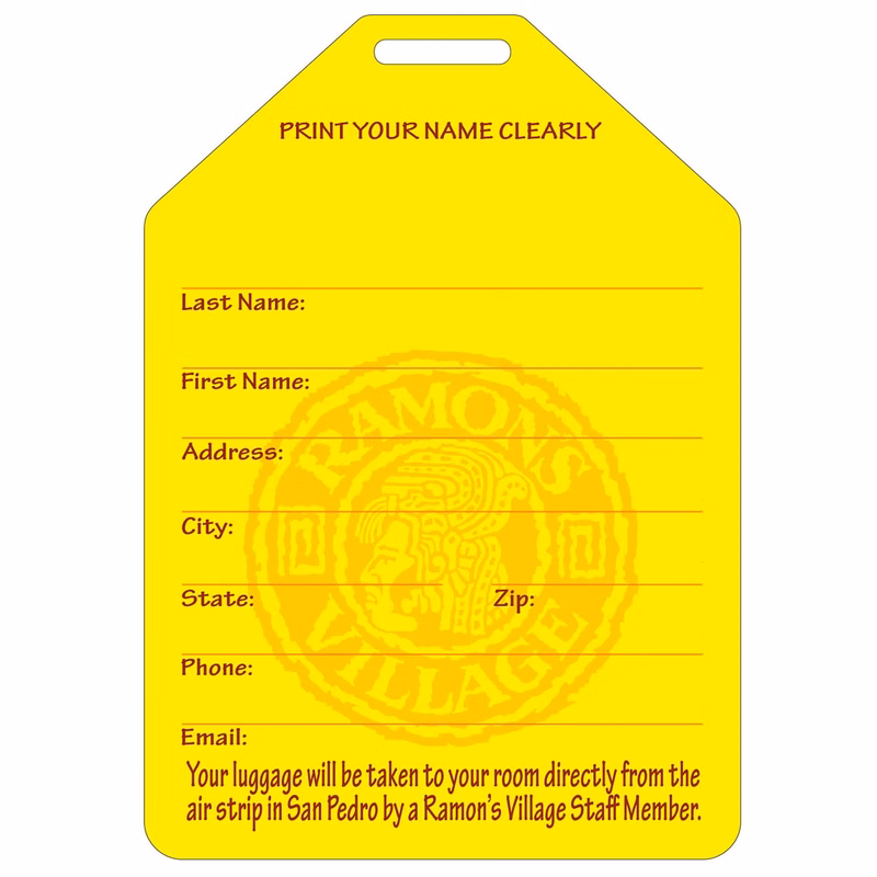 3" x 4 1/2" USA Made Full Color Luggage Tag