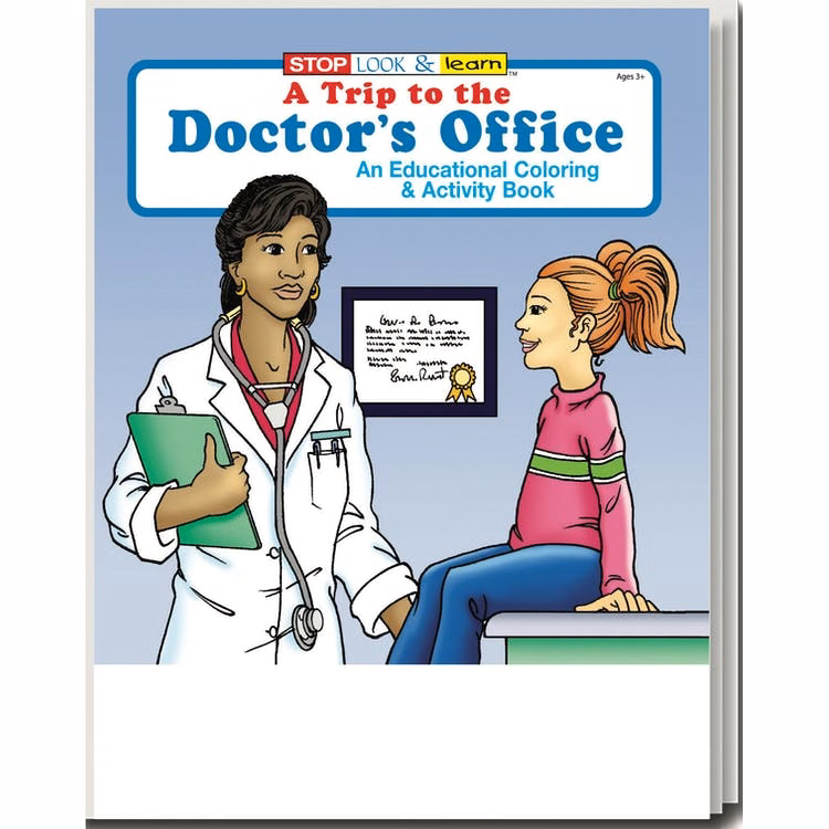 A Trip to the Doctor's Office Coloring Books - Ages 3-11 8" x 10.5"