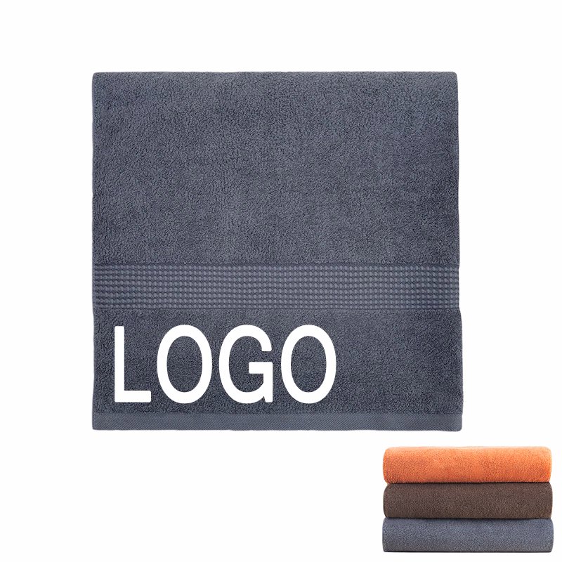 Custom Gift 100% Cotton Long Thick Soft Bath & Beach Towel