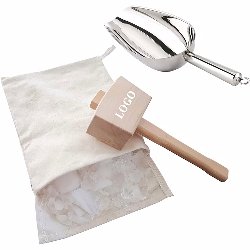 Bag and Ice Mallet Crush Ice