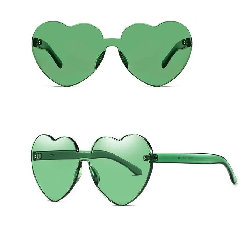 Rimless Heart Shape Sunglasses 1