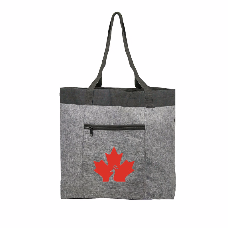 Stylish Heather Grey Open Tote.