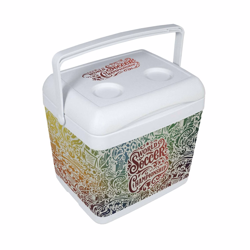 15L Grab-N-Go Cooler, Wrap Graphic with Lid Imprint