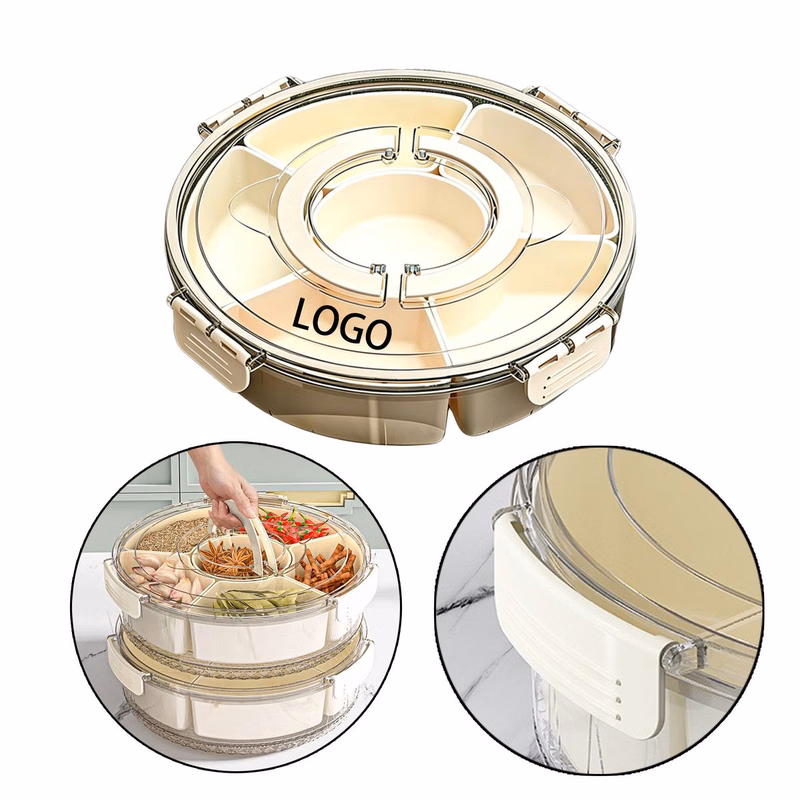 Rotating 6 Grid Storage Container