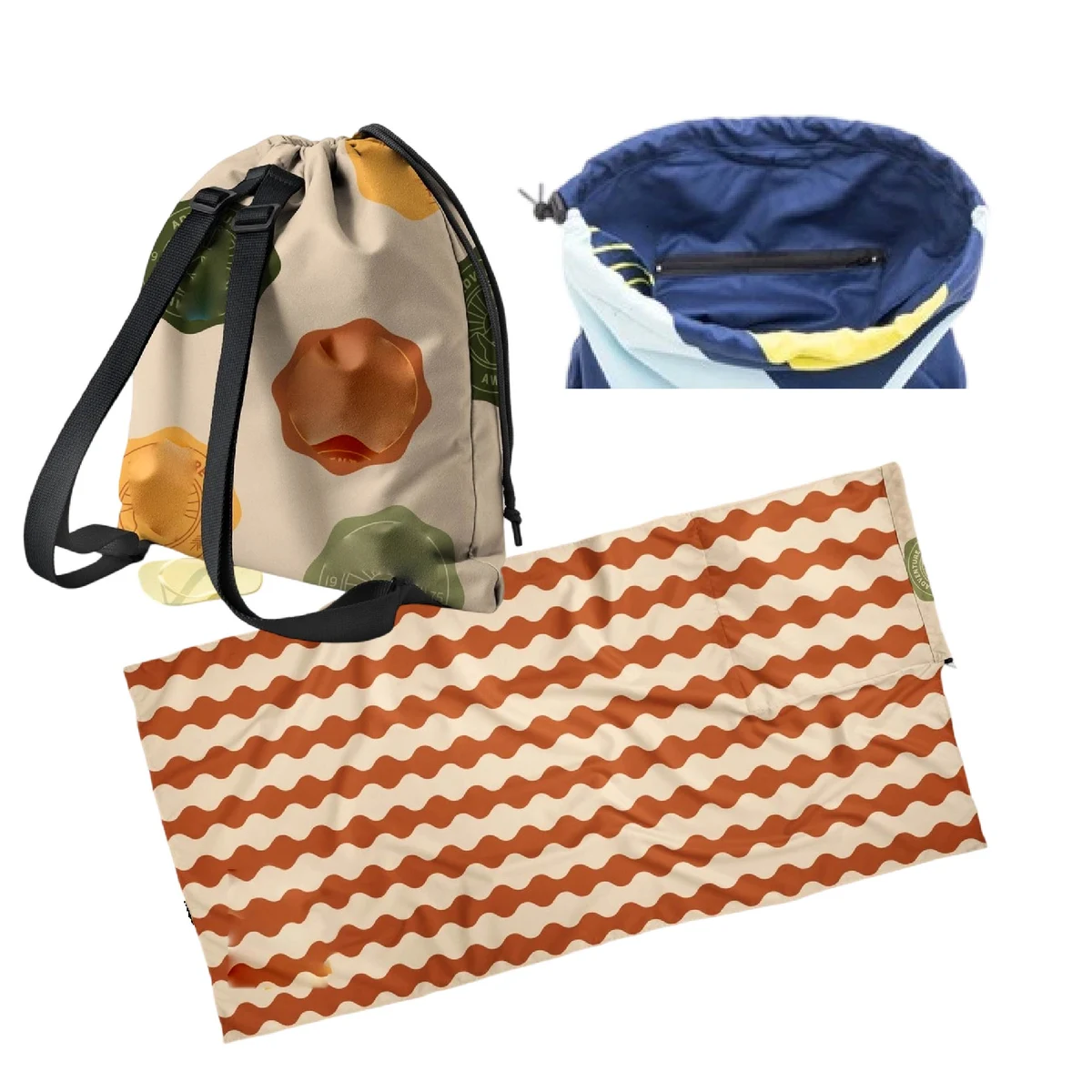 Beach Towel Backpack 1