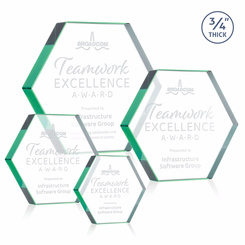 Gilford Hexagon Award - Emerald