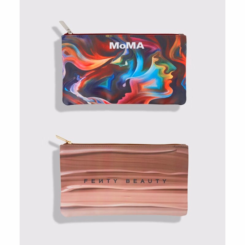 Vegan Leather Zippered Pouch