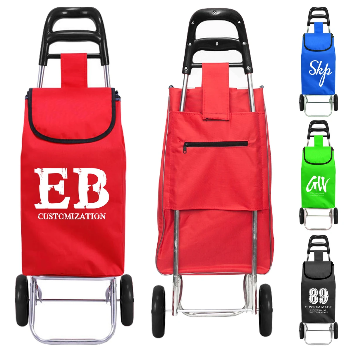 Portable Shop Mall Market Vegetable Cart Trolley 1