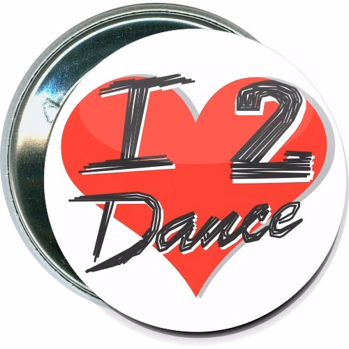 I love 2 dance Button