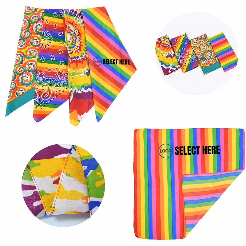 Rainbow Square Bandana