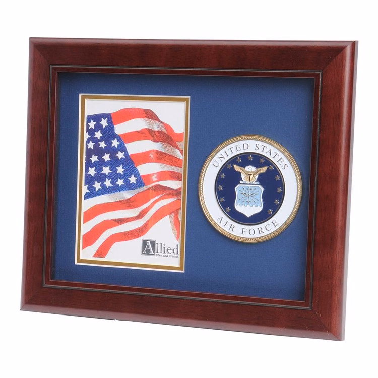 U.S. Air Force Medallion 4-Inch by 6-Inch Portrait Picture Frame