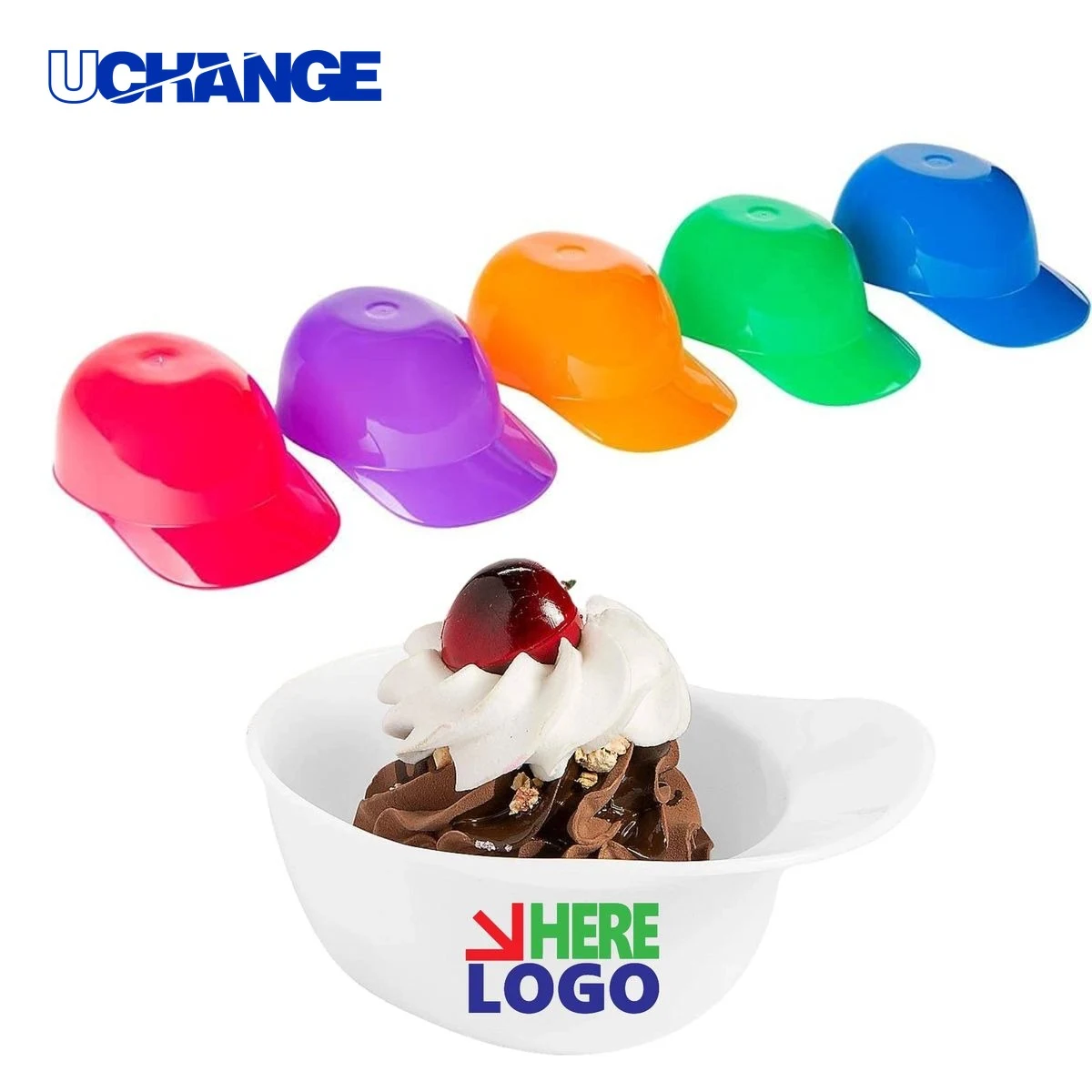 Baseball Helmet Ice Cream Bowl Set 1
