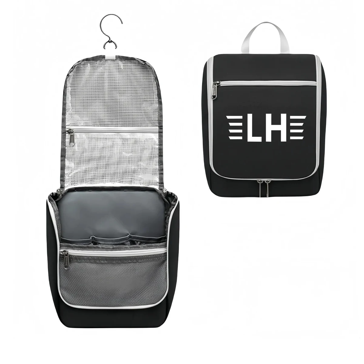Portable Waterproof & Dry Compartment Cosmetic Bag 1