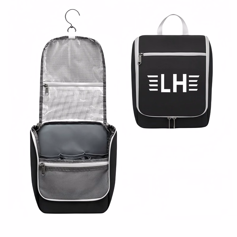 Portable Waterproof & Dry Compartment Cosmetic Bag