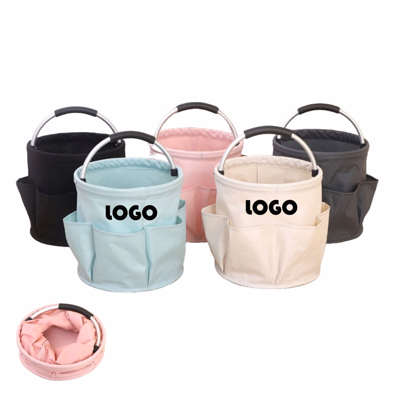 Collapsible Picnic Basket With Handles with Storage Pockets