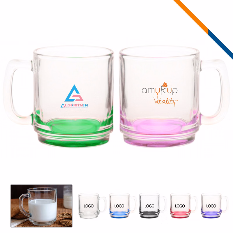 Cata Glass Coffee Mugs - 9 OZ.