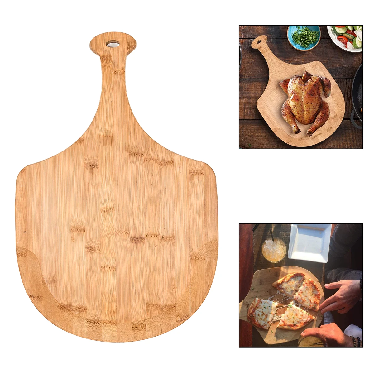 Bamboo Wooden Pizza Cutting Board 1