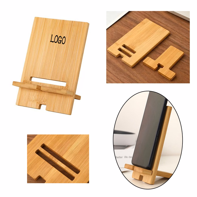 Bamboo Portable Desktop Phone Holder