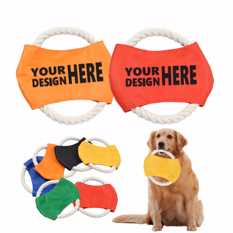 Training-Use Cotton-Rope Dog Disc