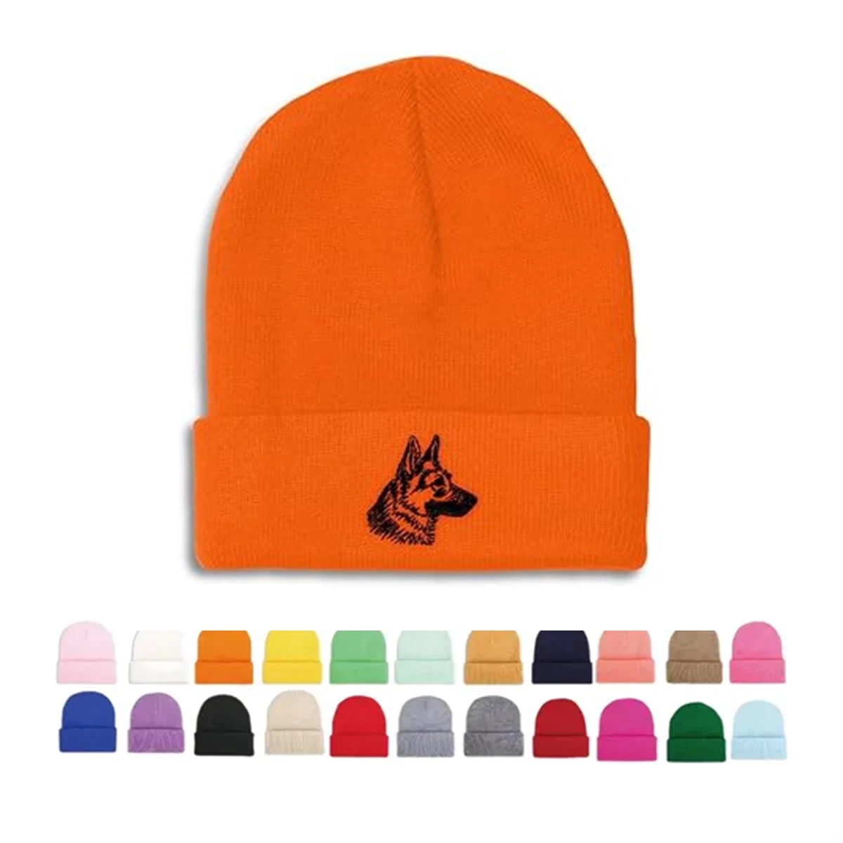 MOQ30 Unisex Adult Knit Cuffed Beanie Hat 1