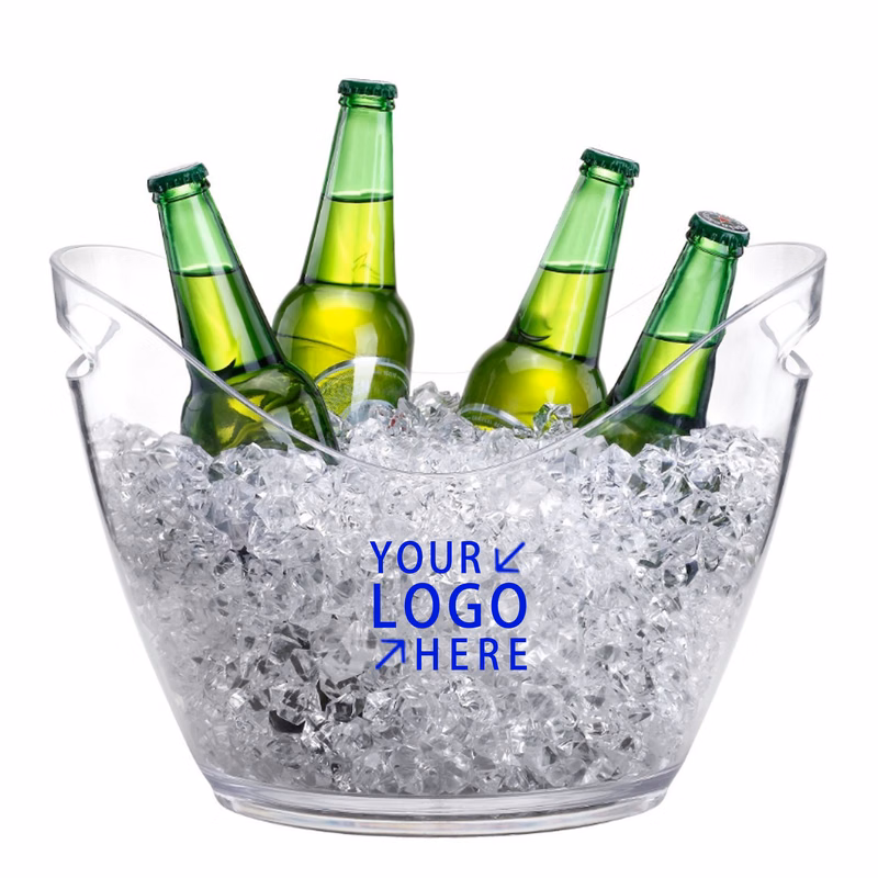 MOQ 10 Clear Cooler Ice Bucket