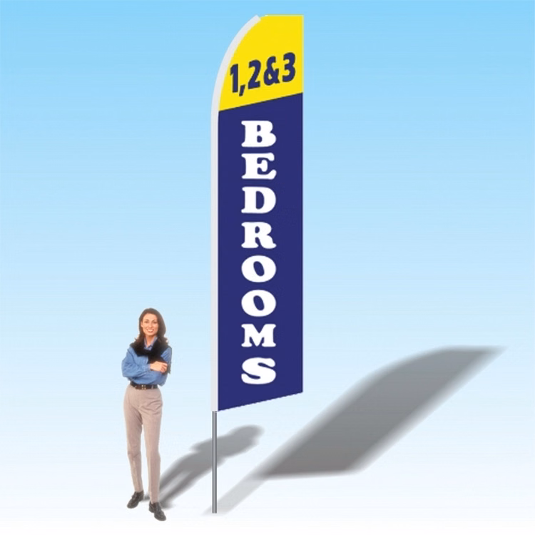 15FT 12and3 Bedrooms Advertising Banner Flag