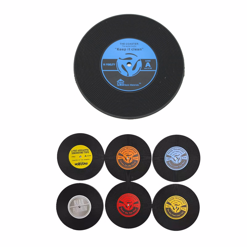 PVC Vinyl Record Coasters Cup Mat
