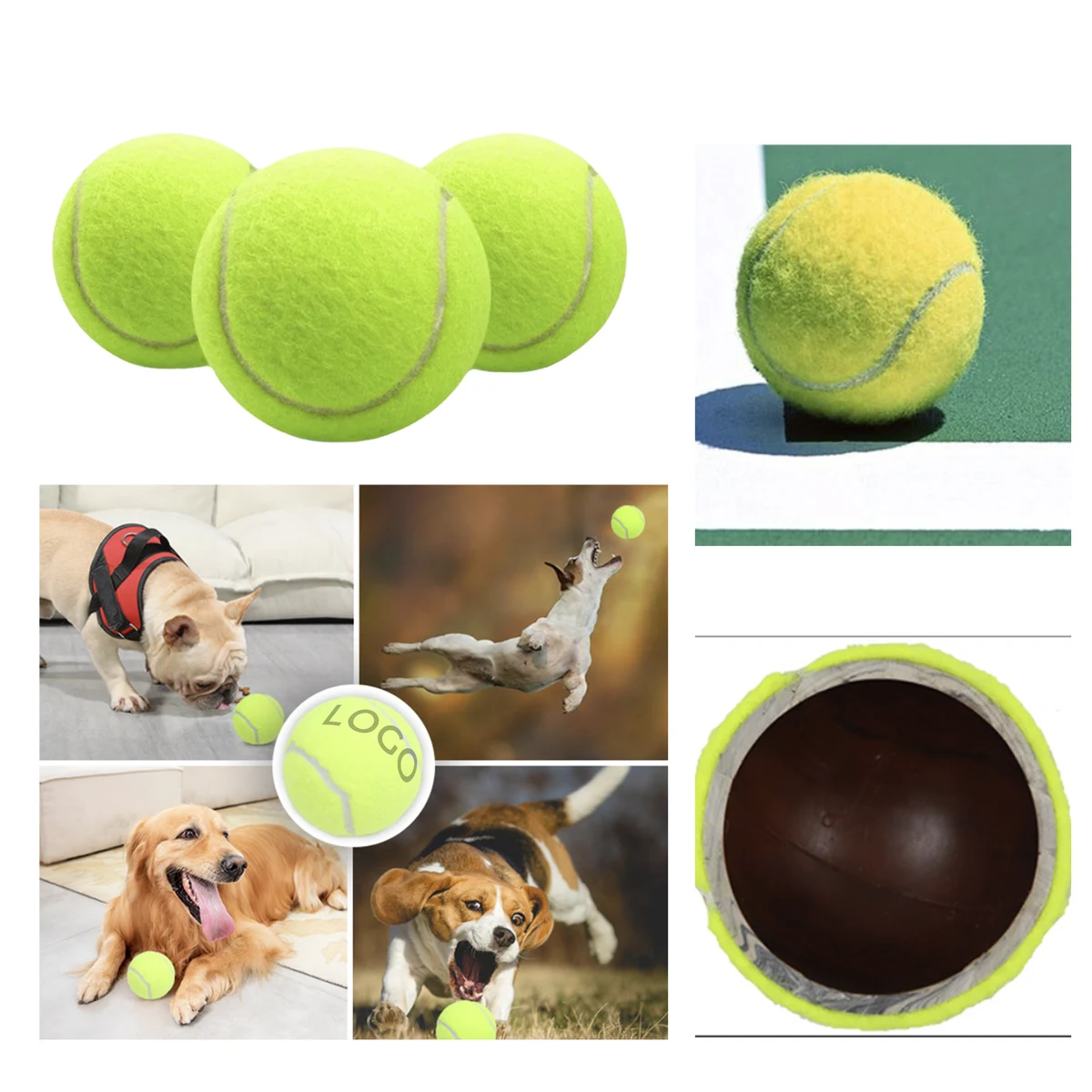 MOQ 10 PCS Fun Pet Tennis Ball 1